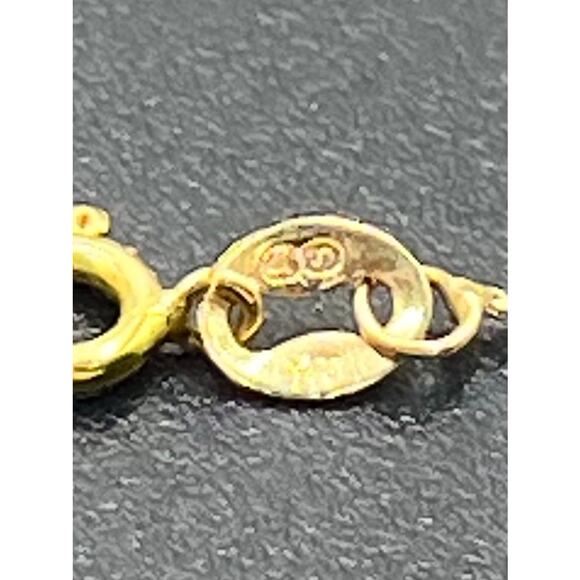 Signed 14K Gold Delicate Dainty Chain Bracelet Ball Bead Vintage Maker Marked - Picture 6 of 9